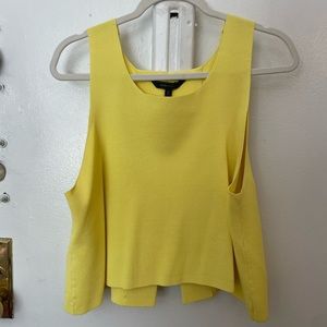 BCBG Yellow Sleeveless Top